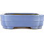 Pot à bonsaï rectangulaire bleu par Hattori - 405 x 300 x 93 mm
