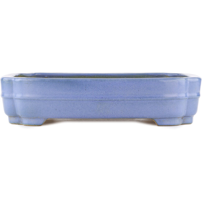 Rechthoekige blauwe bonsaipot van Hattori - 405 x 300 x 93 mm