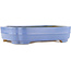 Rectangular blue bonsai pot by Hattori - 405 x 300 x 93 mm