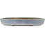Maceta ovalada para bonsái azul de Hattori - 400 x 300 x 55 mm