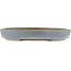 Oval blue bonsai pot by Hattori - 400 x 300 x 55 mm