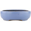 Oval blue bonsai pot by Hattori - 334 x 280 x 80 mm