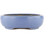 Oval blue bonsai pot by Hattori - 334 x 280 x 80 mm