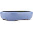 Ovaler blauer Bonsai-Topf von Hattori - 334 x 280 x 80 mm