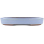 Oval blue bonsai pot by Yamaaki - 285 x 225 x 43 mm