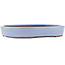 Oval blue bonsai pot by Yamaaki - 285 x 225 x 43 mm