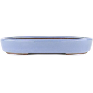 Yamaaki 285 mm  blue bonsai pot by Yamaaki, Tokoname, Japan