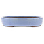 Oval blue bonsai pot by Yamaaki - 285 x 225 x 45 mm