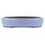 Oval blue bonsai pot by Yamaaki - 285 x 225 x 45 mm