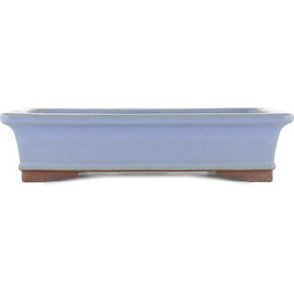 Yamaaki 320 mm  blue bonsai pot by Yamaaki, Tokoname, Japan