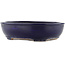 Oval blue bonsai pot by Yamafusa - 345 x 272 x 87 mm