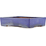 Rectangular blue bonsai pot by Yamafusa - 302 x 247 x 72 mm