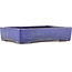 Rectangular blue bonsai pot by Yamafusa - 302 x 247 x 72 mm