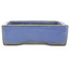 Rectangular blue bonsai pot by Shuhou - 285 x 216 x 63 mm