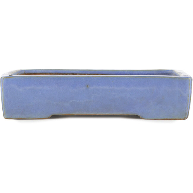 Vaso bonsai rettangolare blu di Shuhou - 285 x 216 x 63 mm