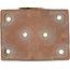 Pot à bonsaï rectangulaire bleu par Shuhou - 285 x 216 x 63 mm