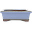 Rectangular blue bonsai pot by Yamaaki - 318 x 235 x 74 mm