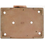 Maceta rectangular para bonsái azul de Reiho - 340 x 242 x 60 mm