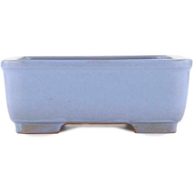 Pot à bonsaï carré bleu par Yamafusa - 238 x 237 x 90 mm