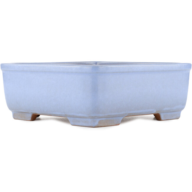 Maceta para bonsái cuadrada azul de Yamafusa - 238 x 237 x 90 mm