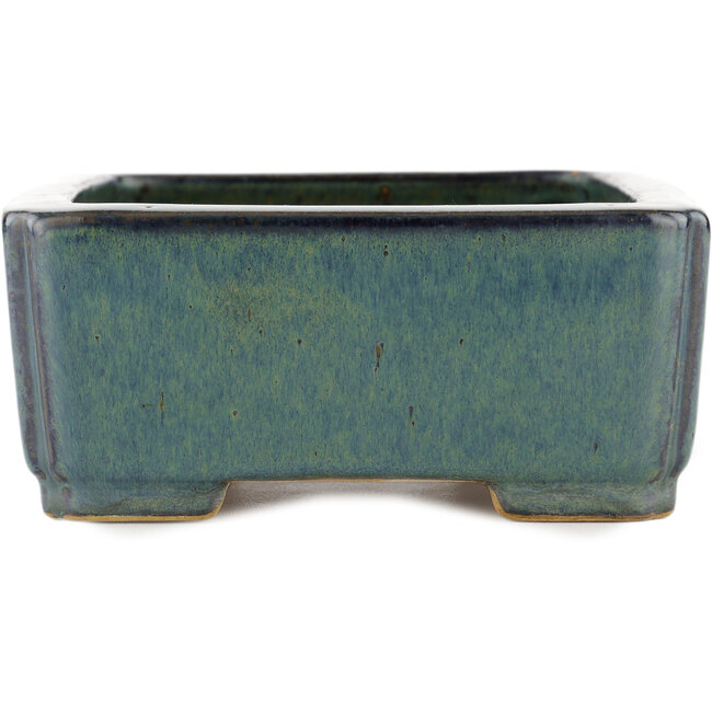 Maceta rectangular para bonsái azul de Reiho - 232 x 175 x 75 mm