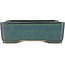 Rectangular blue bonsai pot by Reiho - 232 x 175 x 75 mm