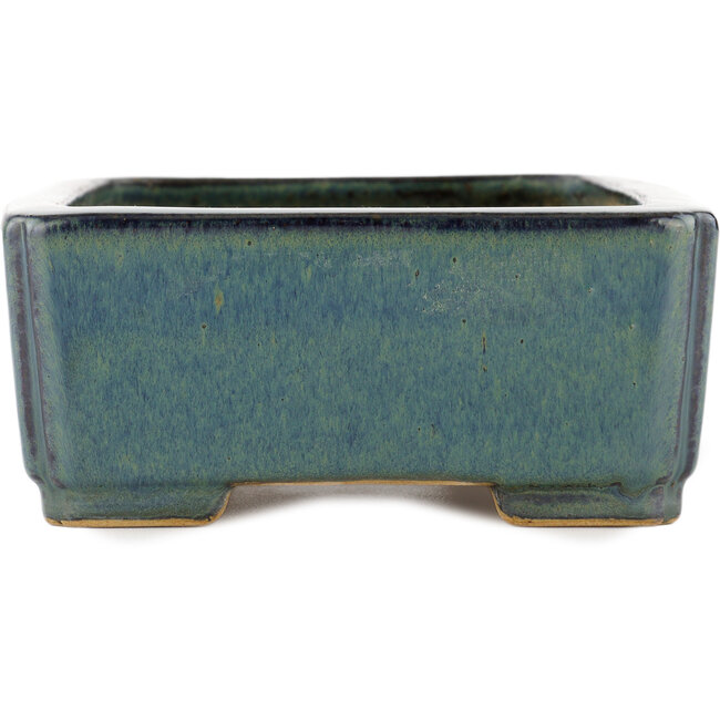 Rechteckiger blauer Bonsai-Topf von Reiho - 232 x 175 x 75 mm