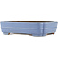 Rectangular blue bonsai pot by Hattori - 320 x 235 x 72 mm