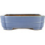 Maceta rectangular para bonsái azul de Hattori - 320 x 235 x 72 mm