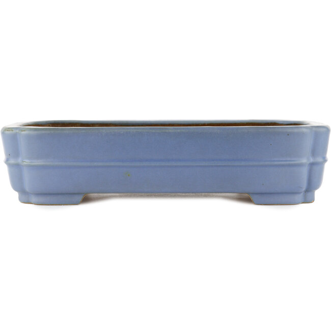 Rechthoekige blauwe bonsaipot van Hattori - 320 x 235 x 72 mm