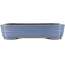 Rectangular blue bonsai pot by Hattori - 320 x 235 x 72 mm