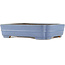 Rectangular blue bonsai pot by Hattori - 320 x 235 x 72 mm