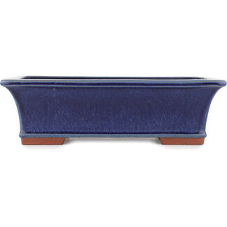  Eimei ( Yozan kiln) Pot à bonsaï bleu 315 mm par Eime Yozan, Tokoname, Japon