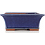 Rectangular blue bonsai pot by Eime Yozan - 315 x 242 x 90 mm