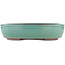 Ovale turquoise bonsaipot van Yamaaki - 340 x 280 x 78 mm