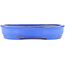 Pot à bonsaï ovale bleu par Itouen - 318 x 267 x 65 mm