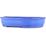 Oval blue bonsai pot by Itouen - 318 x 267 x 65 mm