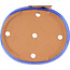 Oval blue bonsai pot by Itouen - 318 x 267 x 65 mm