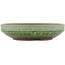 Ronde groene bonsaipot van Eime Yozan - 188 x 188 x 47 mm