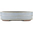 Pot à bonsaï ovale bleu par Yamaaki - 341 x 281 x 86 mm