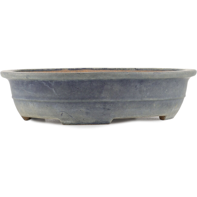 Vaso bonsai ovale blu - 383 x 295 x 87 mm