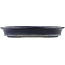 Oval blue bonsai pot by Reiho, first generation - 382 x 288 x 58 mm