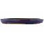 Oval blue bonsai pot by Yamafusa - 344 x 263 x 35 mm