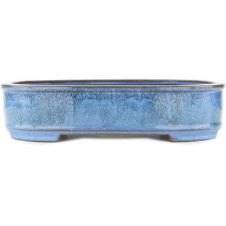 Taizan 395 mm  blue bonsai pot by Taizan, Tokoname, Japan