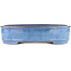 Oval blue bonsai pot by Taizan - 395 x 310 x 93 mm