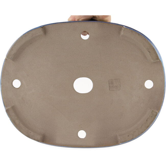 Ovale blauwe bonsaipot van Taizan - 395 x 310 x 93 mm