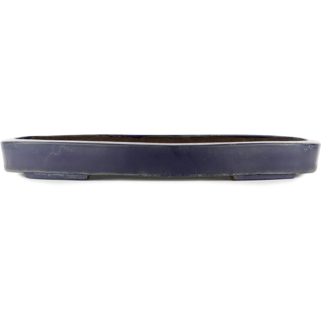 Pot à bonsaï ovale bleu - 405 x 305 x 46 mm