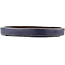 Oval blue bonsai pot - 405 x 305 x 46 mm