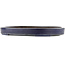 Oval blue bonsai pot - 405 x 305 x 46 mm