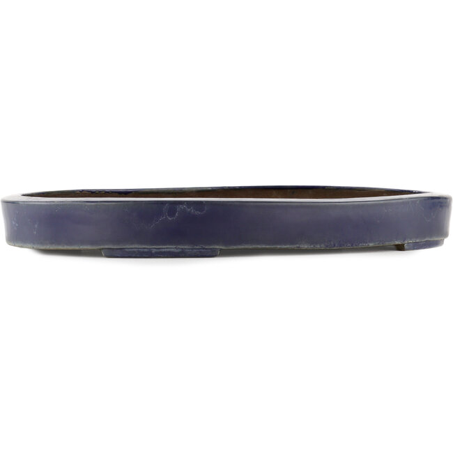 Ovaler blauer Bonsai-Topf - 405 x 305 x 46 mm